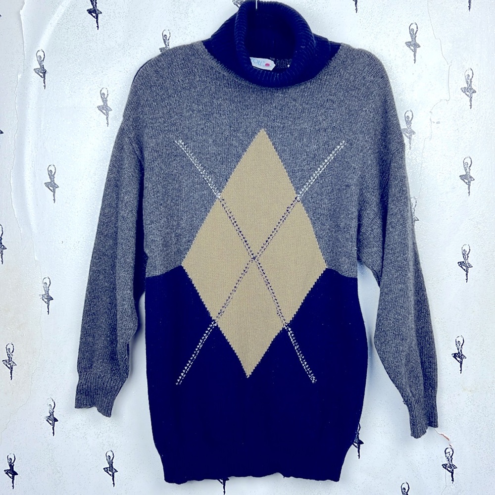 Caroll Paris Knitwear Jumper pullober Vintage very warm preppy sweater unisex S